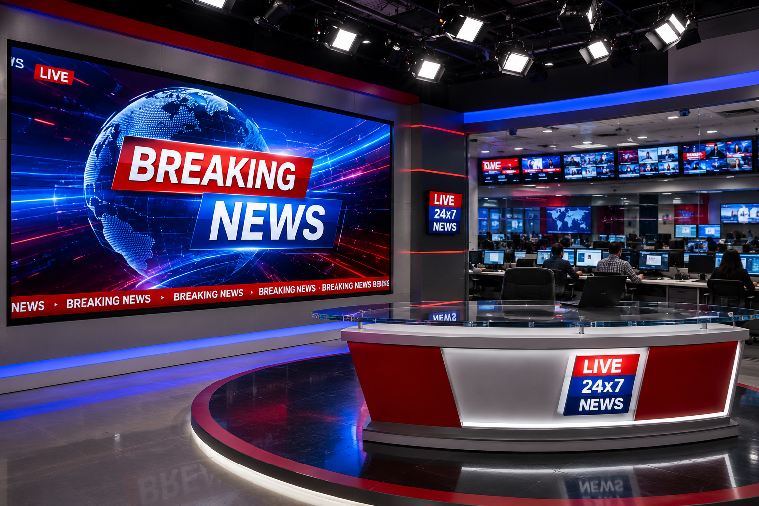 News Room LED Display Solutions