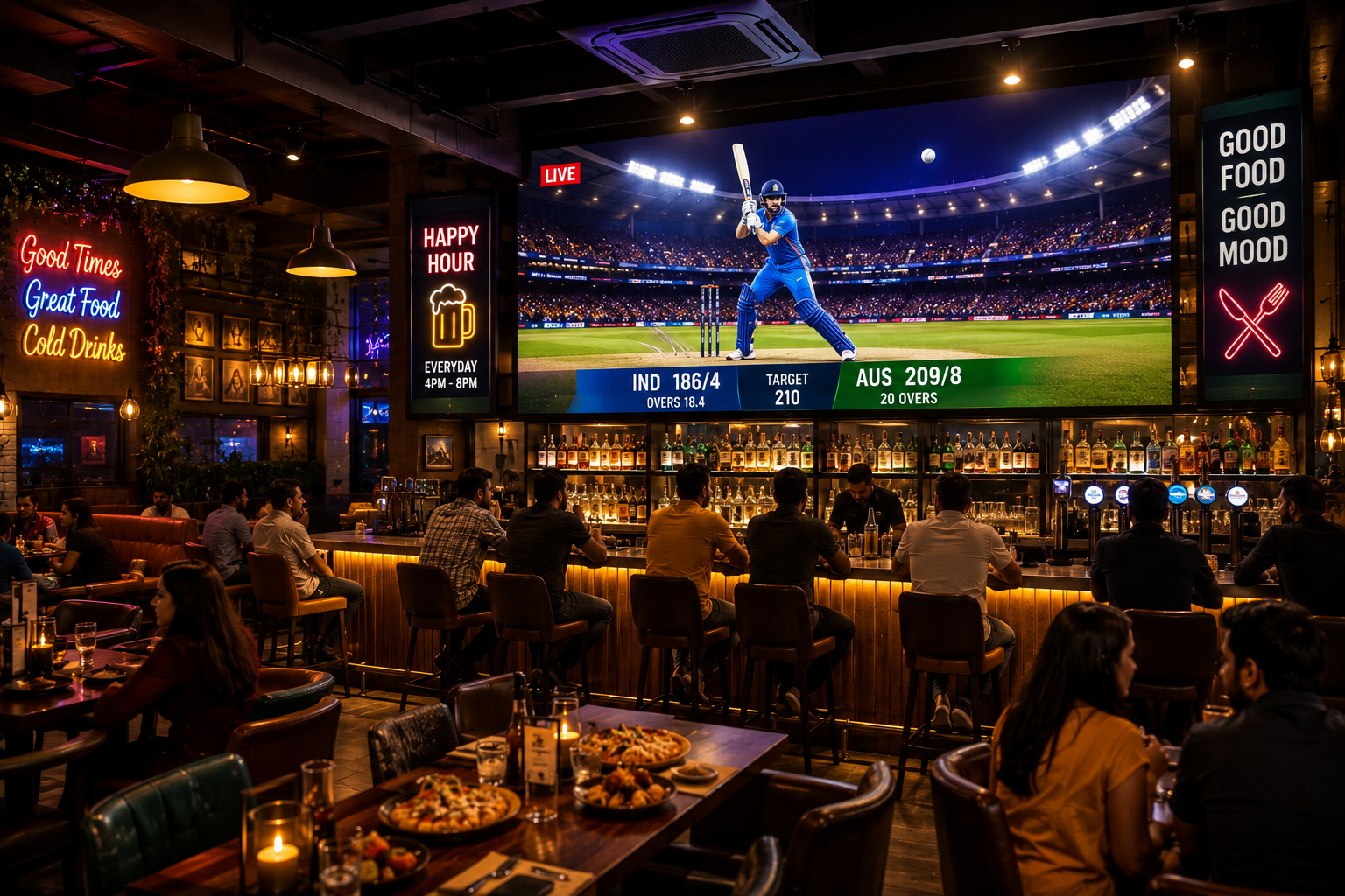 Bars, Pubs & Restaurants LED Display Solutions